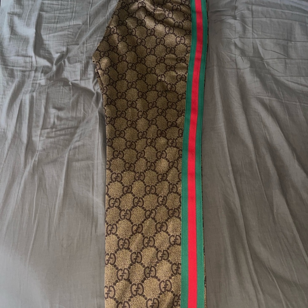 Gucci Brown Monogram Track Pants